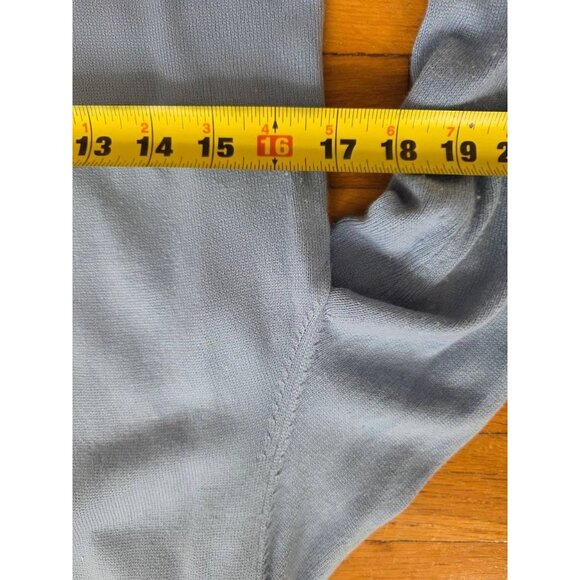 Eileen Fisher Womens Silk Cashmere Open Front Knit Cardigan Blue Pet S A001080 - Picture 6 of 7